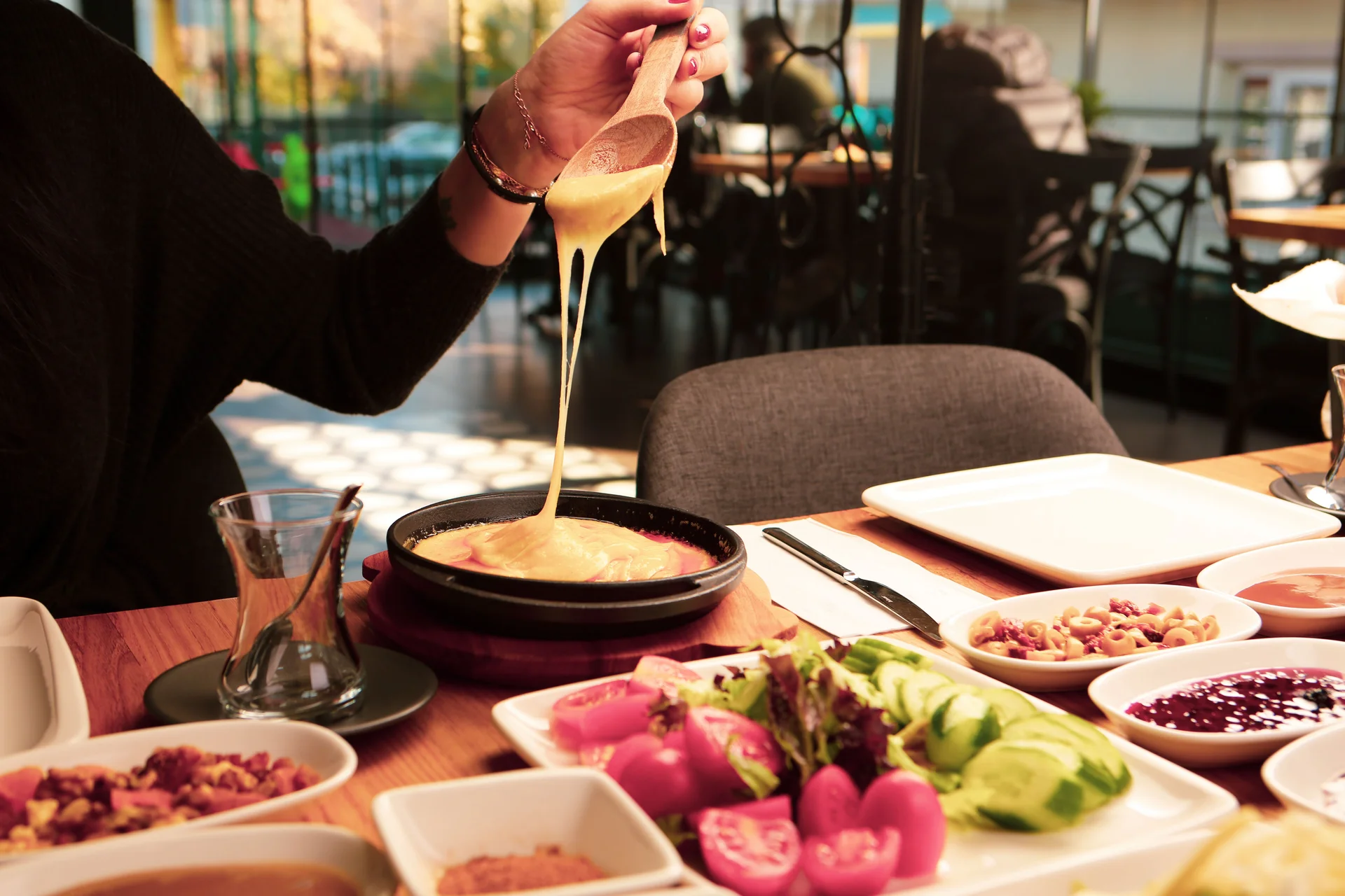 Rich and delicious Turkish breakfast