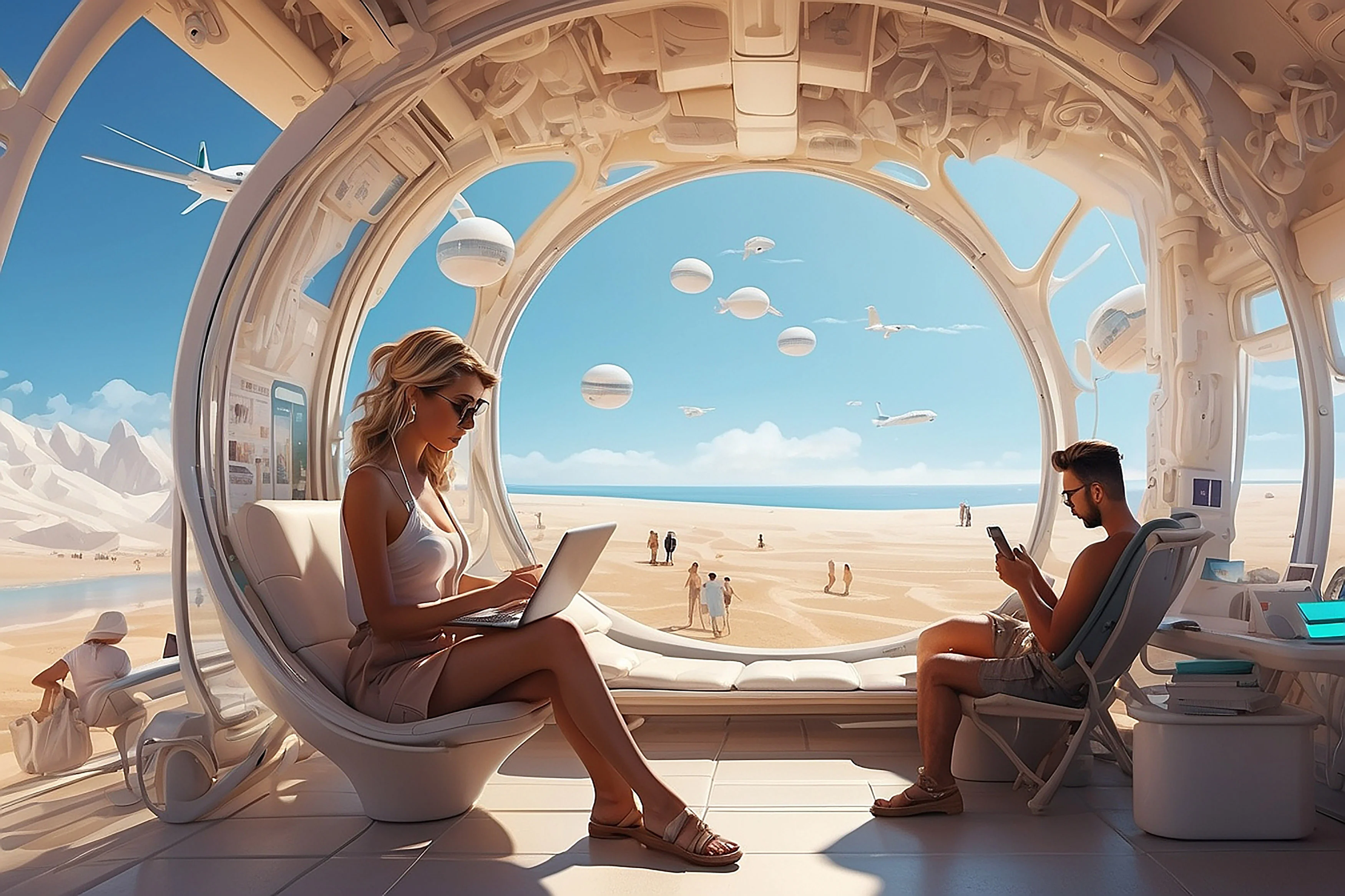 Futurism perspective of digital nomads lifestyle